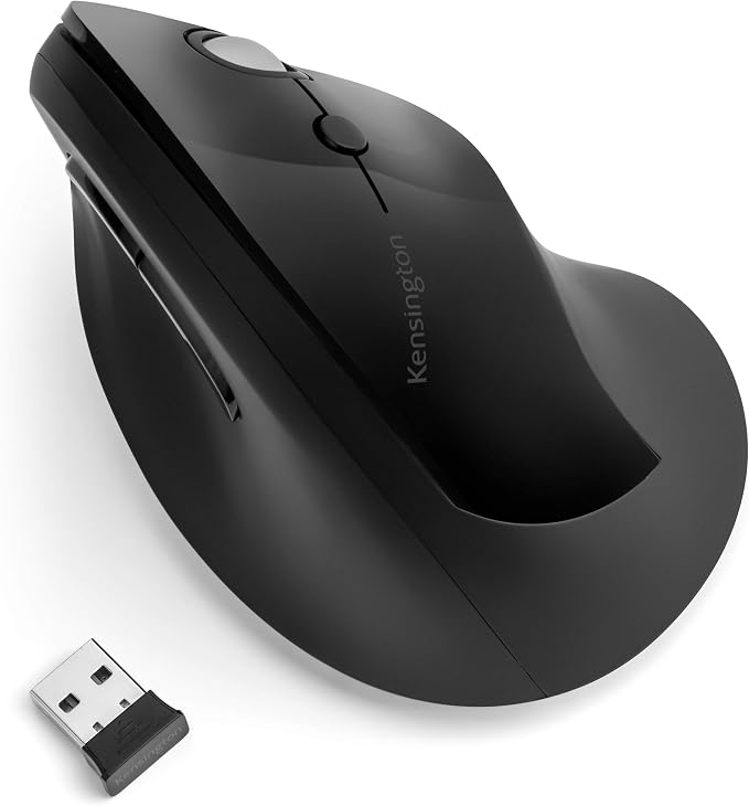 Kensington Pro Fit Ergo Vertical Wireless Mouse (Black)