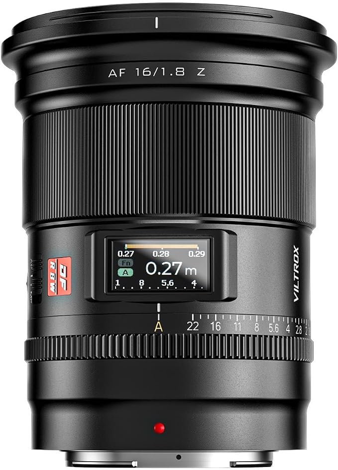 Viltrox AF 16mm f/1.8 Lens Nikon Z Mount Full Frame Auto Focus
