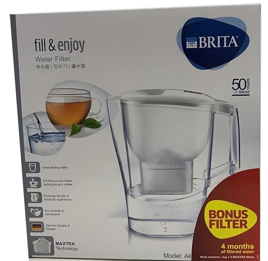 Aluna 3.5L Extra Large Water Filter Jug | White | Brita
