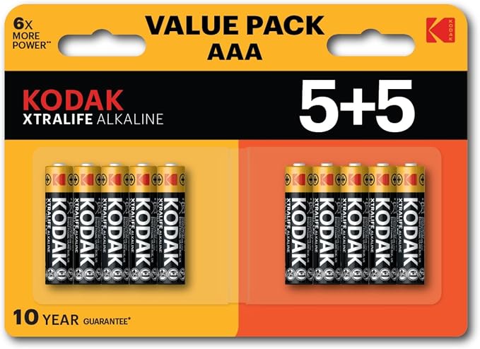 Kodak Batteries XtraLife Alkaline AAA 60 Pack