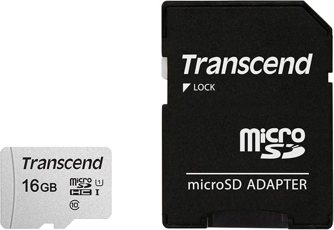 Transcend: 16GB 300s Class 10 UHS-I microSDHC Card