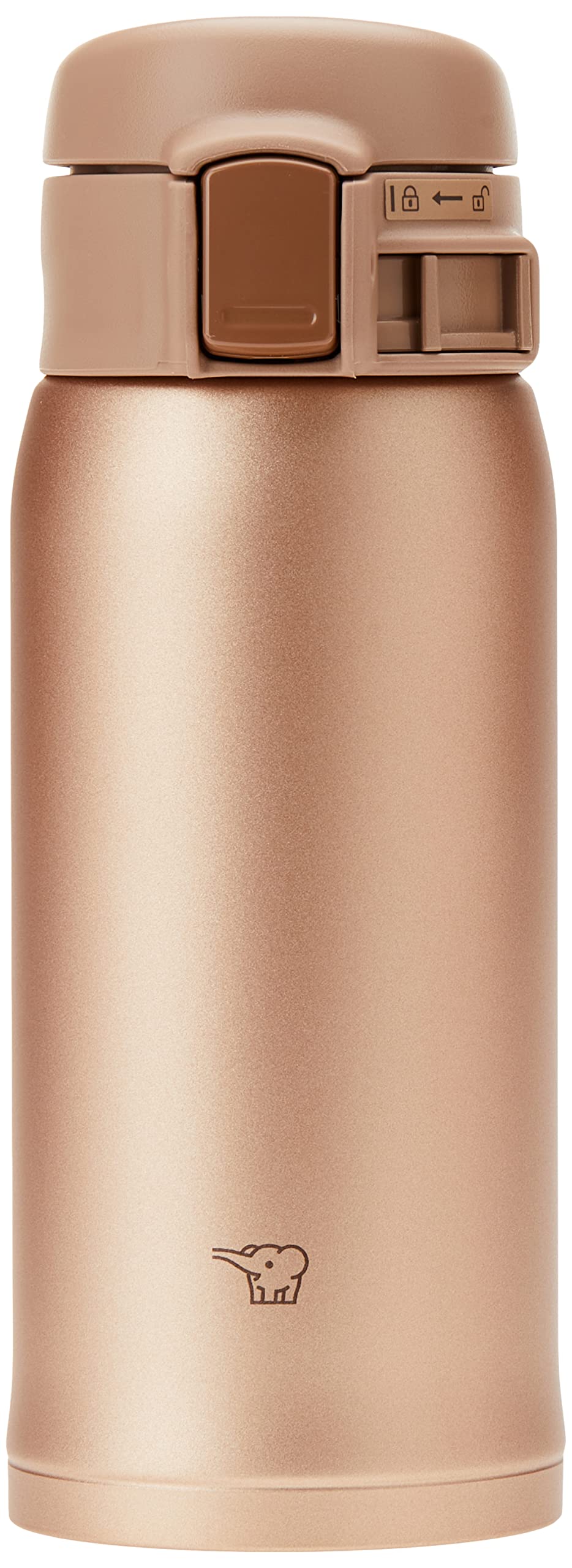 Zojirushi SM-SR One-Touch Open Stainless Steel Vacuum Insulated Bottle, 480 ml, WA: White