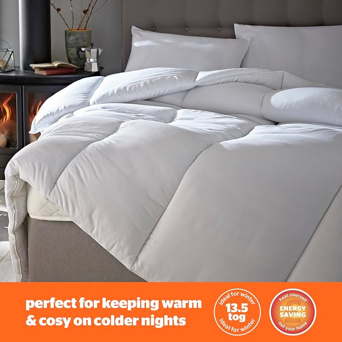 Silentnight Warm and Cosy 13.5 TOG, White, King | Bedding