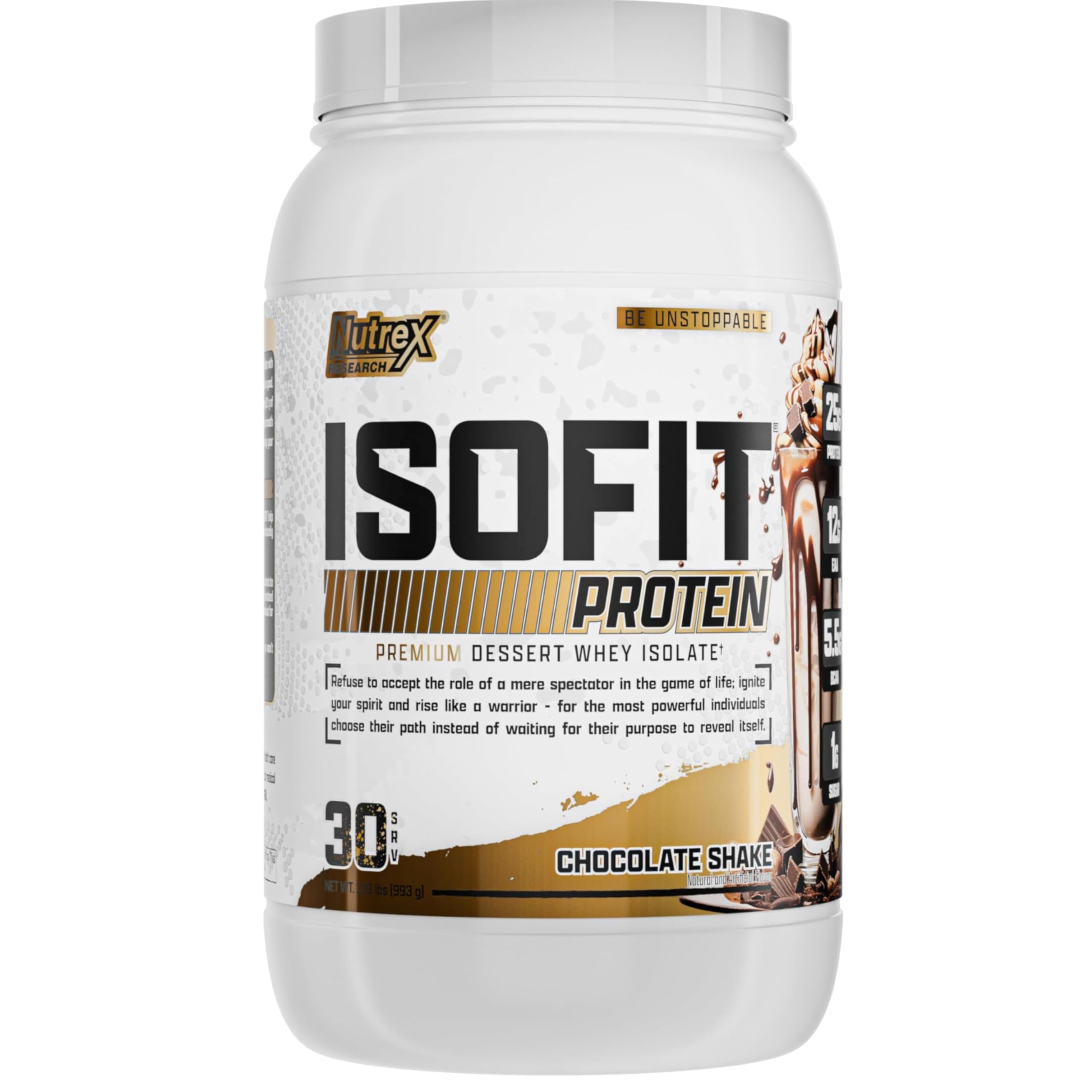 Nutrex Research, IsoFit, Chocolate Shake, 2.2 lbs (993 g)