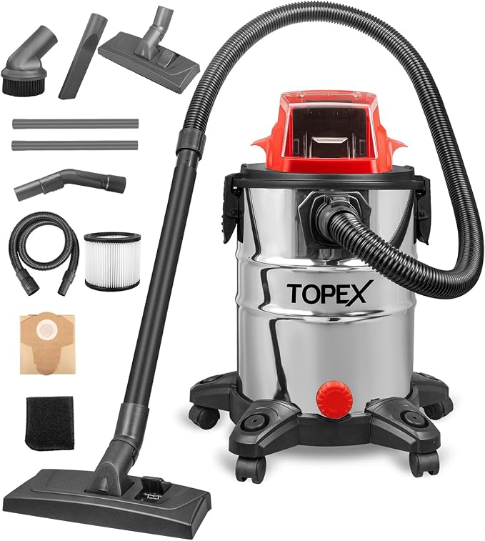 TOPEX 20V 25L Wet & Dry Vacuum Cleaner Skin Only Without Battery