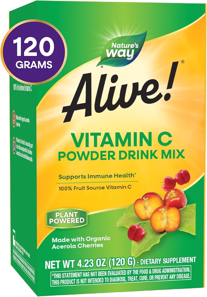 Nature's Way Alive! Organic Vitamin C 120g, Powder