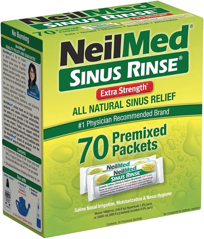 NeilMed Sinus Rinse Extra Strength -- 70 Premixed Packets