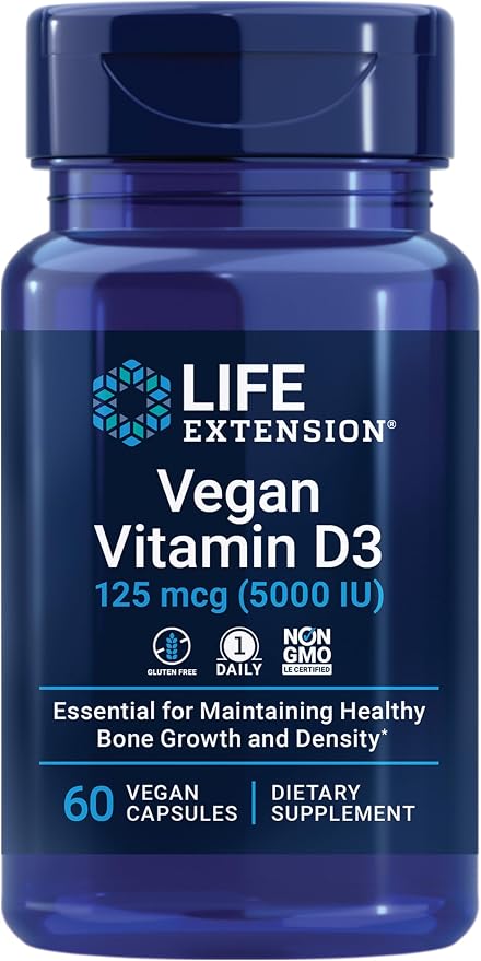 Life Extension Vegan Vitamin D3 | 60 Capsules