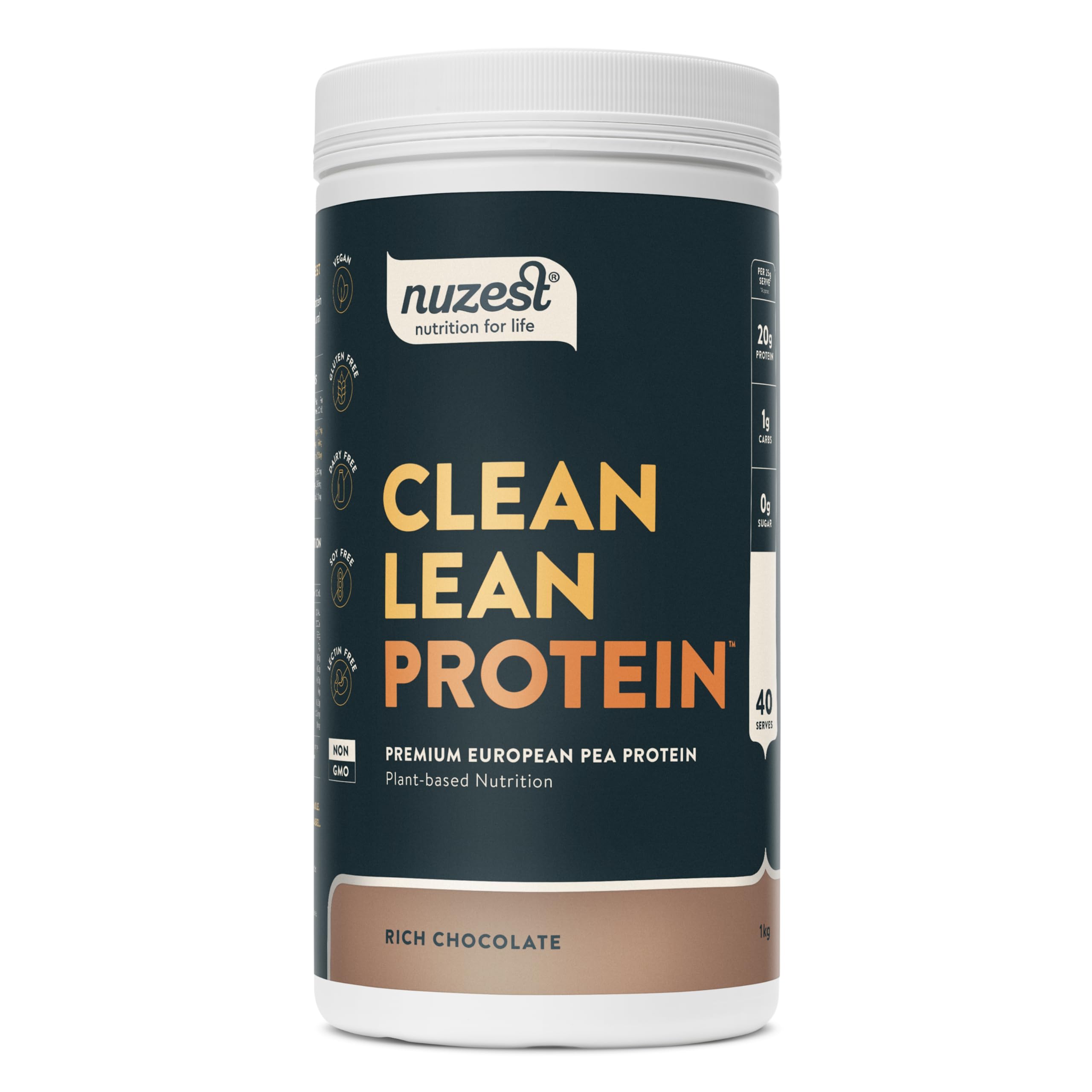 Nuzest - Clean Lean Protein - 2.5 Kgs - Rich Chocolate