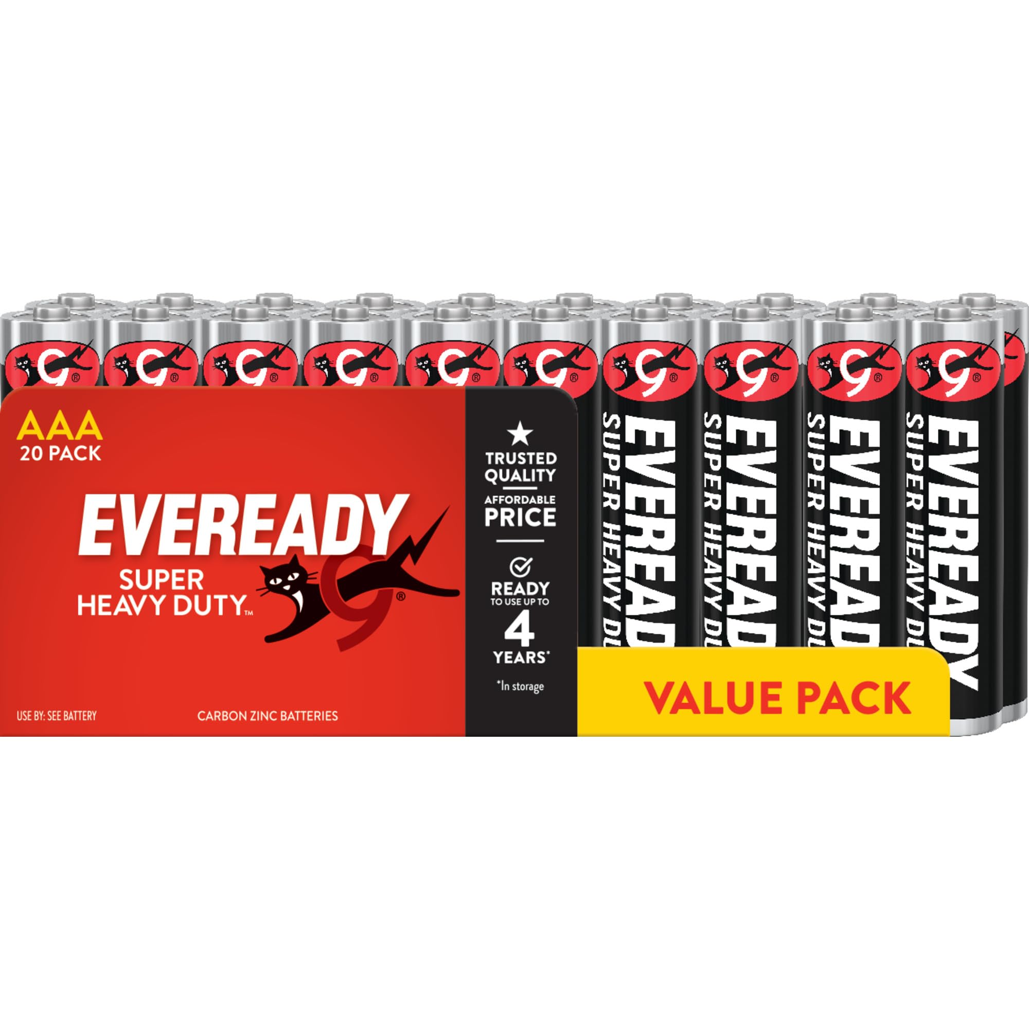 Eveready Super Heavy Duty AAA Batteries 20 Pack