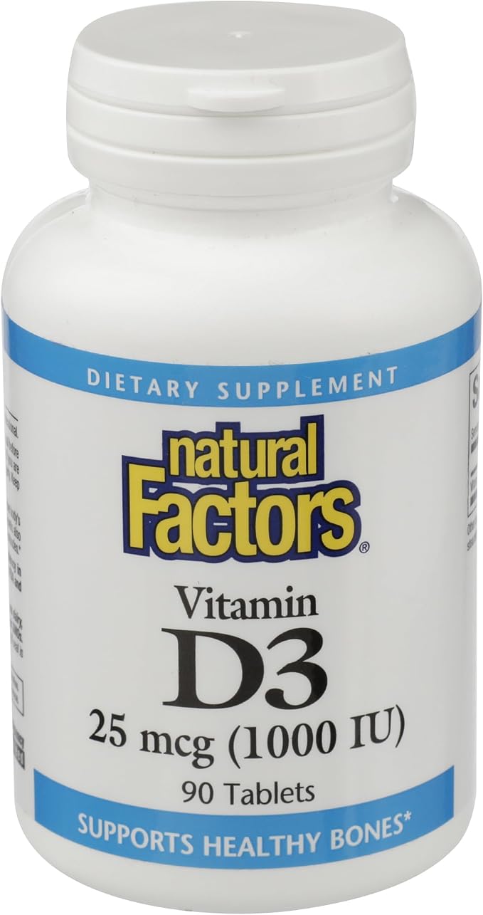 Natural Factors Vitamin D3 125 mcg (5000 IU) 120 Softgels