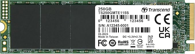 Transcend NVMe PCIe Gen3 X4 MTE115S M.2 SSD 250GB by Ramcity
