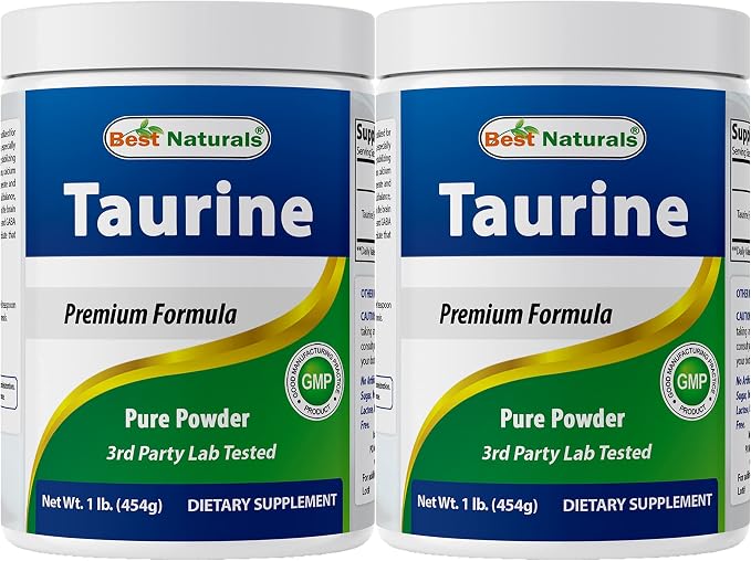 Best Naturals 100% Pure Taurine Powder Free Form - Taurine 1000mg Per