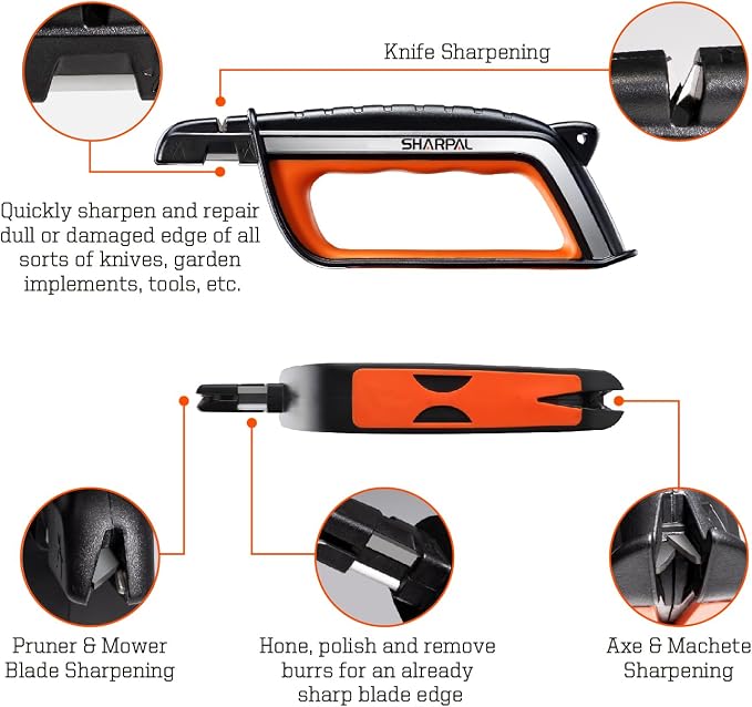 SHARPAL 103N All-in-1 Knife Lawn Mower Blade Axe Machete Pruner Shear & Tool