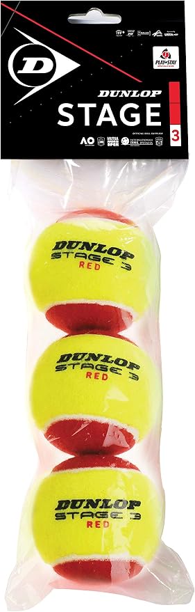 Dunlop Stage 3 Red Tennis Ball - 12 Pack
