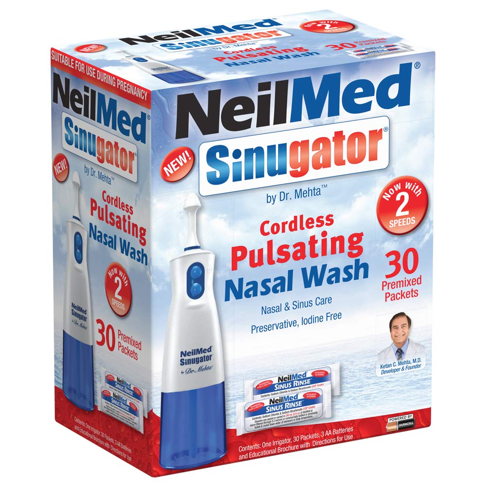 NeilMed Sinugator Cordless Pulsating Nasal Wash