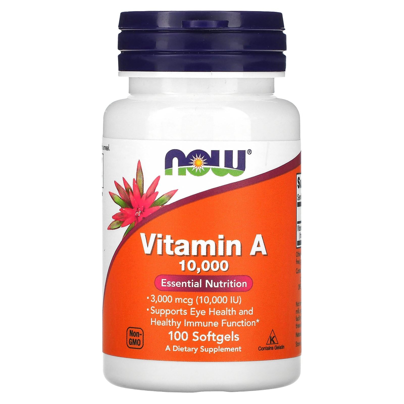 Now Foods Vitamin A - 10,000 IU - 100 Softgels