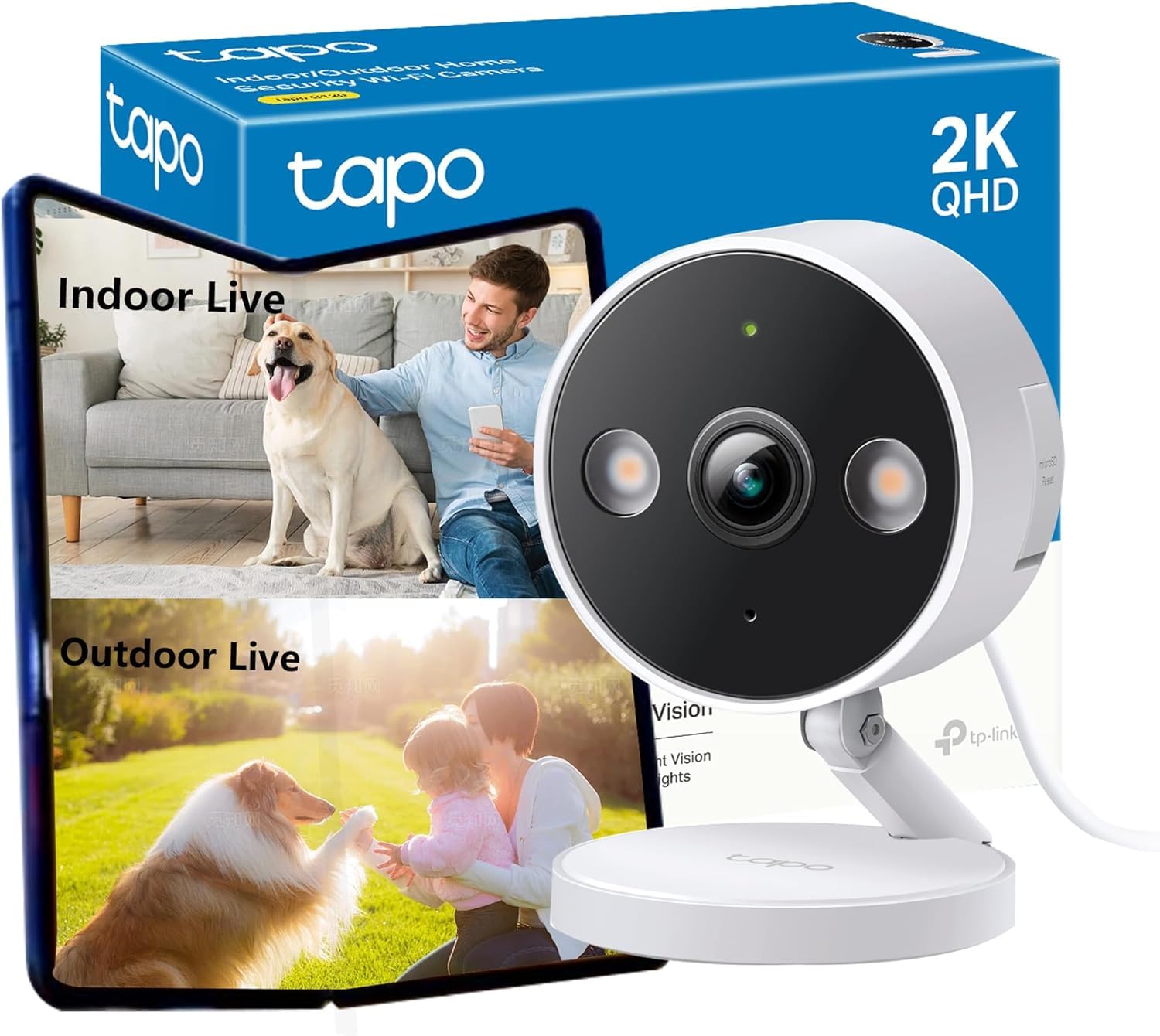 TP-Link Tapo 2K Indoor/Outdoor Wi-Fi Home Security Camera