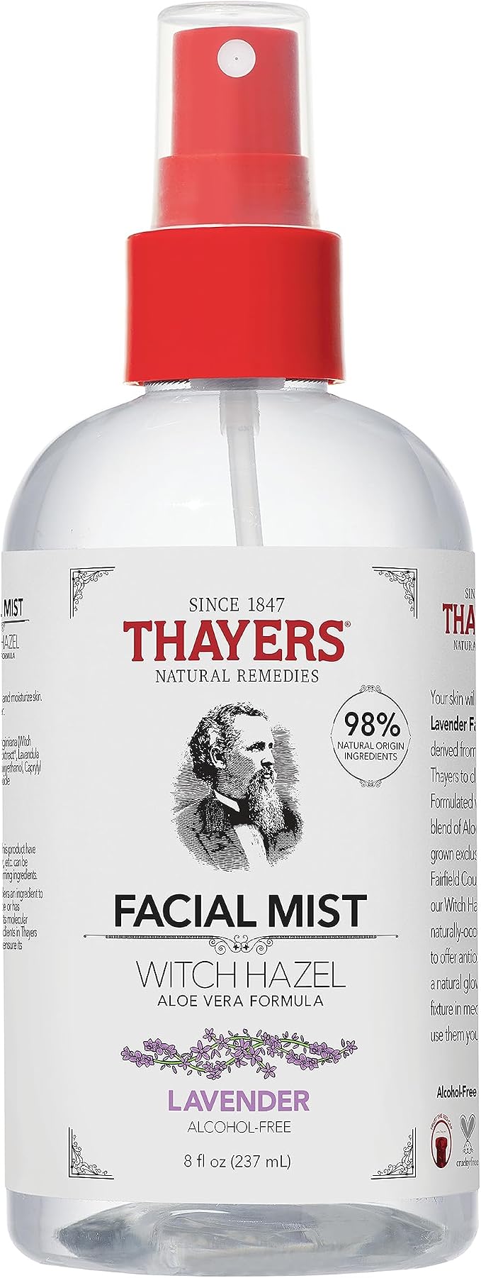 Thayers Facial Mist, Lavender, Witch Hazel - 8 fl oz