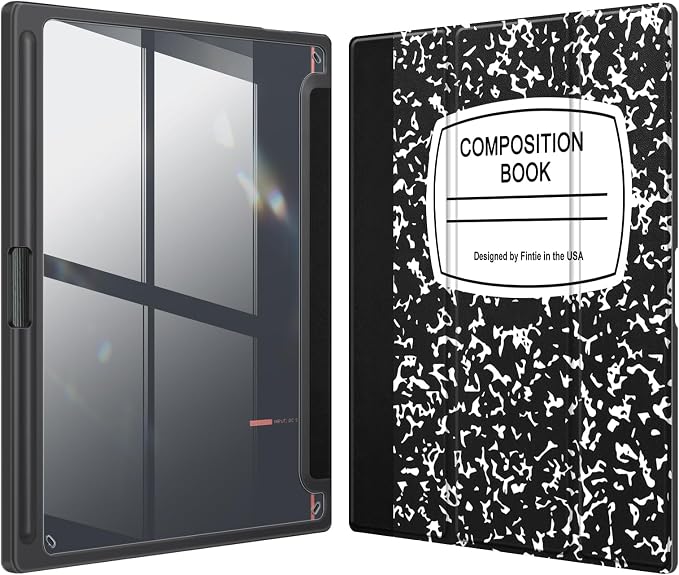 Fintie Case for 10.3" Boox Note Air4 C 2024/Boox Note Air3 C/Boox Note Air3 B/W 2023 ePaper -[Built-in Pencil Holder] Hybrid Slim Clear Cover