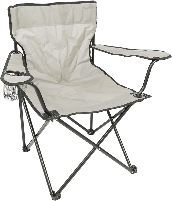 Folding Canvas Camping Chair - by Harbour Housewares - Beige