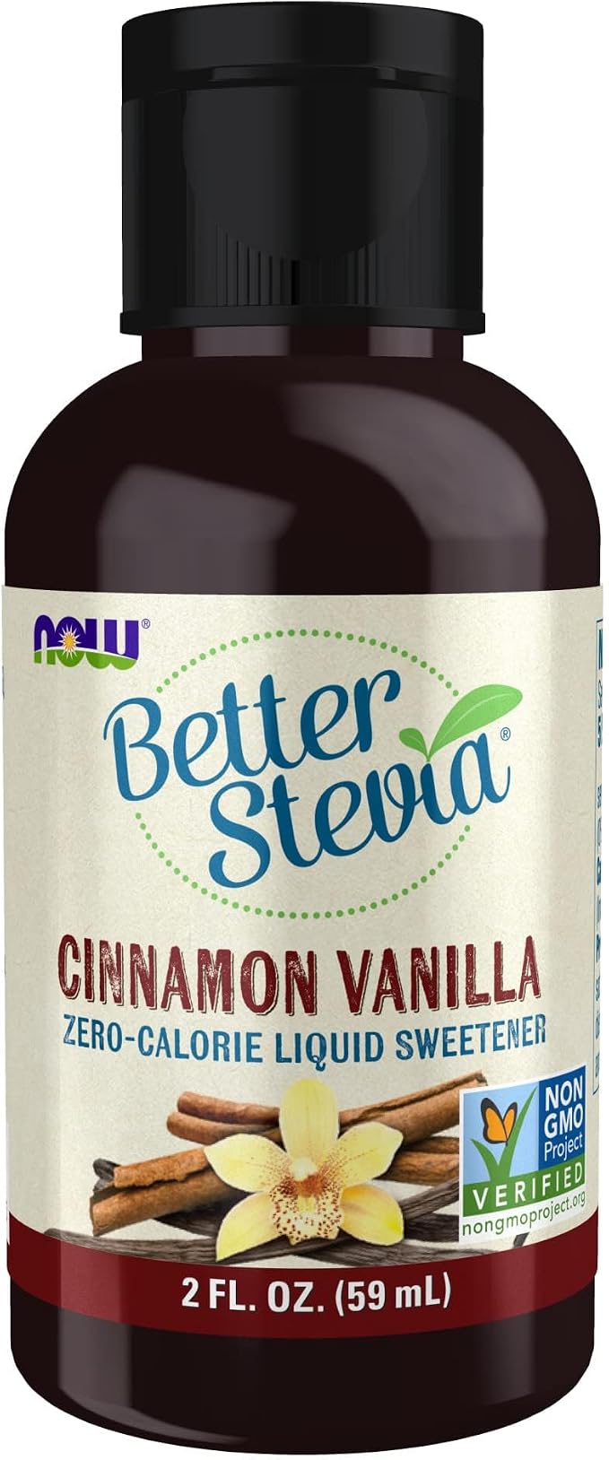 Now Foods BetterStevia Liquid Sweetener - Cinnamon Vanilla - 2 fl oz