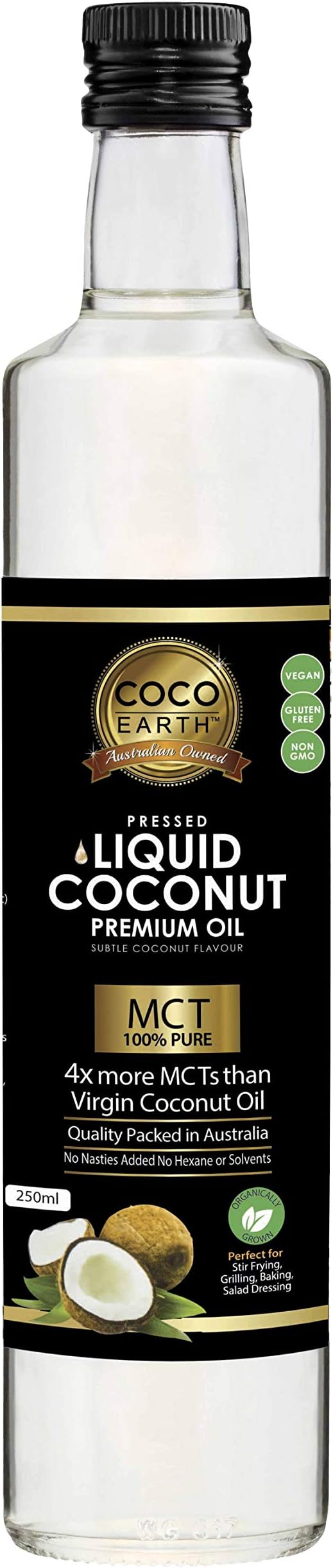 Coco Earth Liquid Coconut Oil 250ml