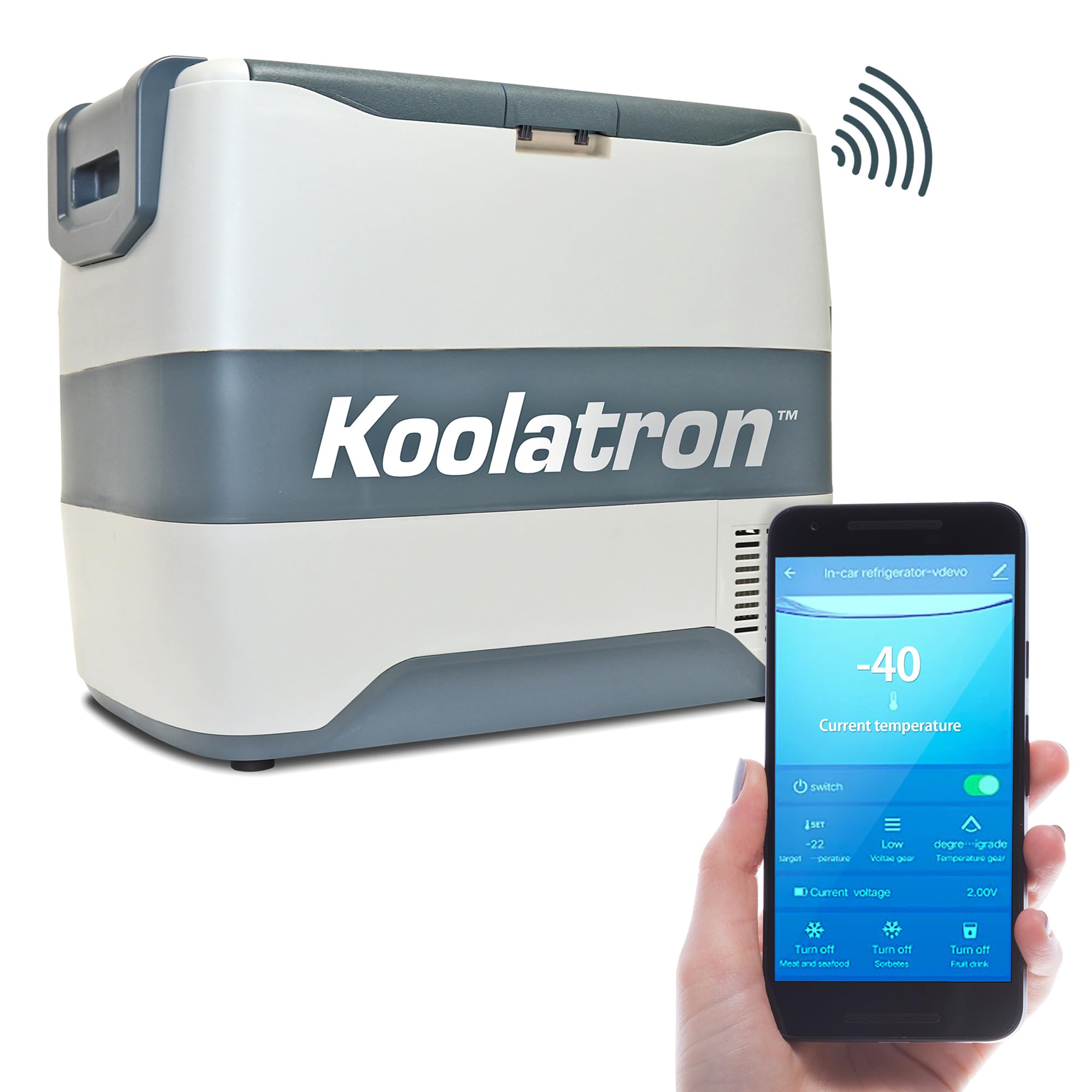 Koolatron 12V Portable Freezer/Refrigerator w/ Bluetooth, 42 Qt (40L)