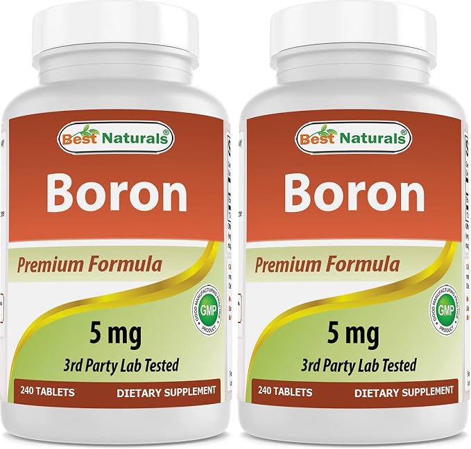 Best Naturals Boron Supplements 5 MG 240 Tablets