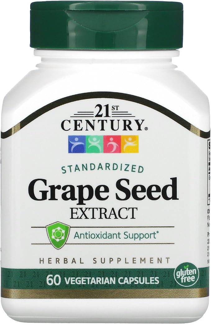 21st Century Grape Seed Extract Standardized 60 Vegetarian Capsules