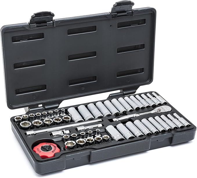GearWrench 51 Pc. 1/4" Drive 6 Point Standard & Deep SAE/Metric Mechanics Tool Set