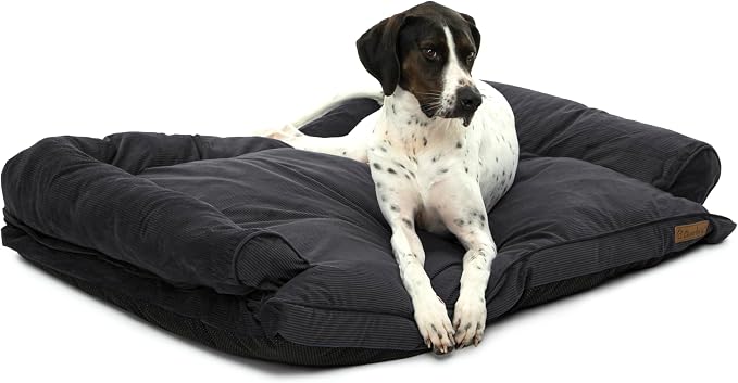 Charlies Pet Corduroy Sofa Bed Charcoal Large