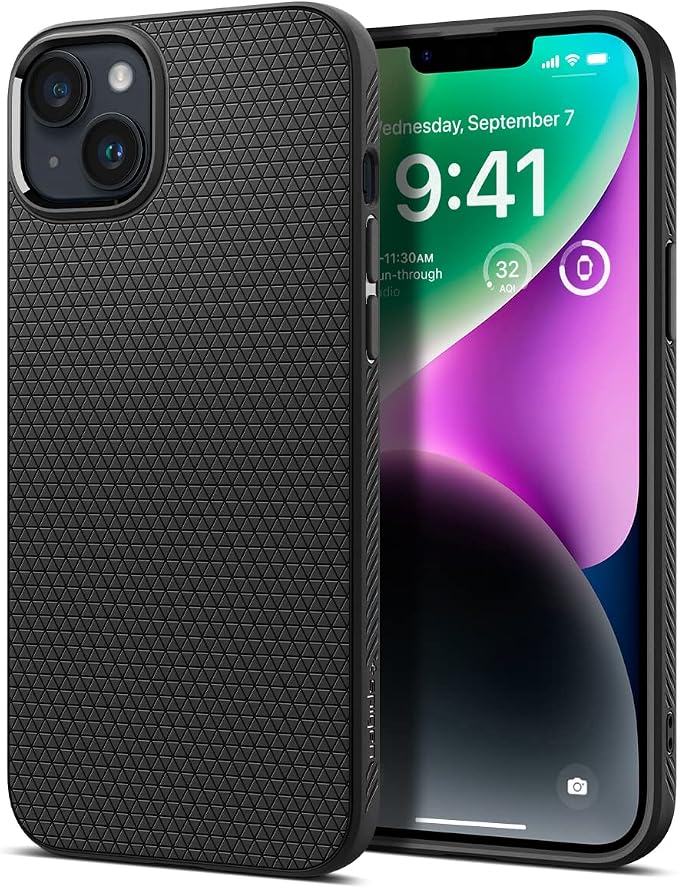 SPIGEN Liquid Air Case for iPhone 14 - Matte Black