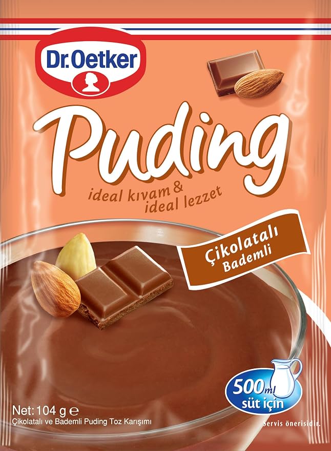 Dr Oetker Chocolate and Almonds Pudding Powder Mix Cikolatali Bademli 150g