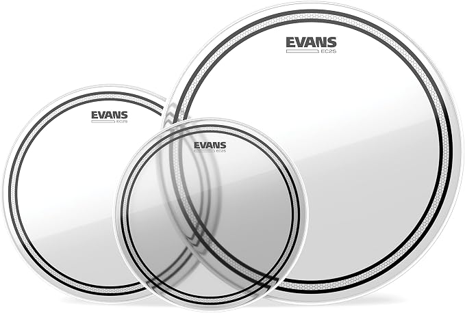 Evans EC2 Tompack, Coated, Rock (10 Inch, 12 Inch, 16 inch)