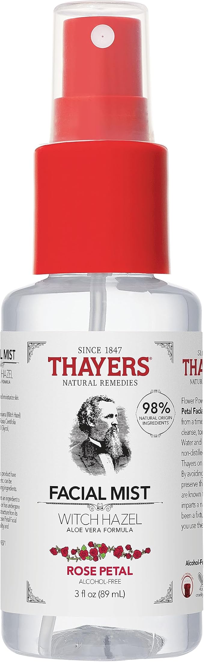 Thayers Rose Petal Witch Hazel Facial Mist Toner