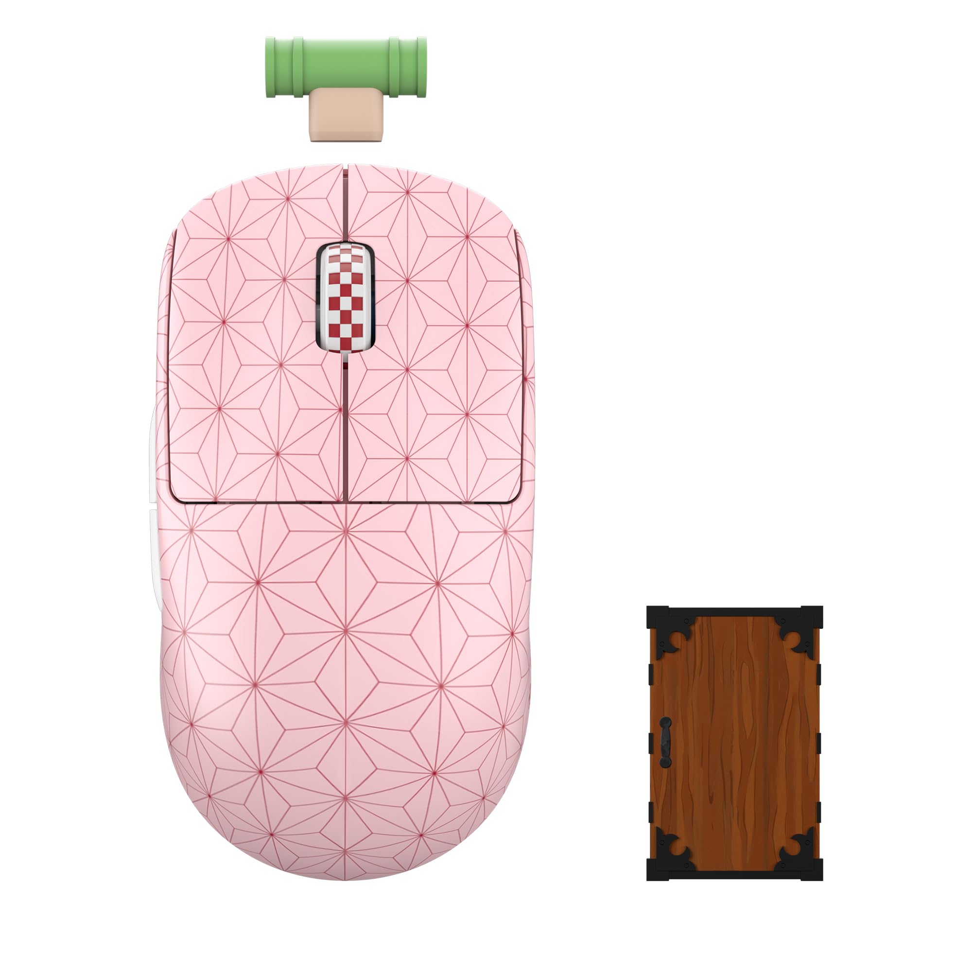 Mwave Pulsar X2V2 4K Mini Nezuko Wireless Optical Gaming Mouse - Demon Slayer, PX221NZ4
