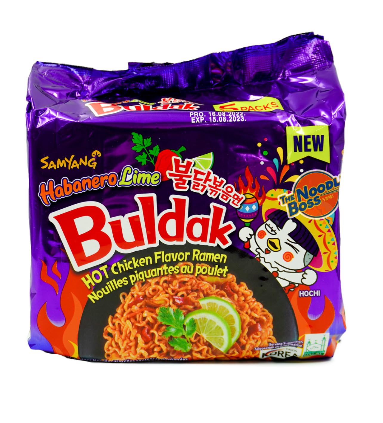 Samyang Habanero Lime Spicy Chicken Ramen - 5 Packs