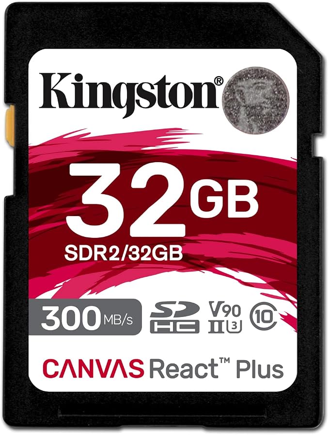 Kingston 32GB SDHC React Plus UHS-II Memory Card [SDR2/32GB]