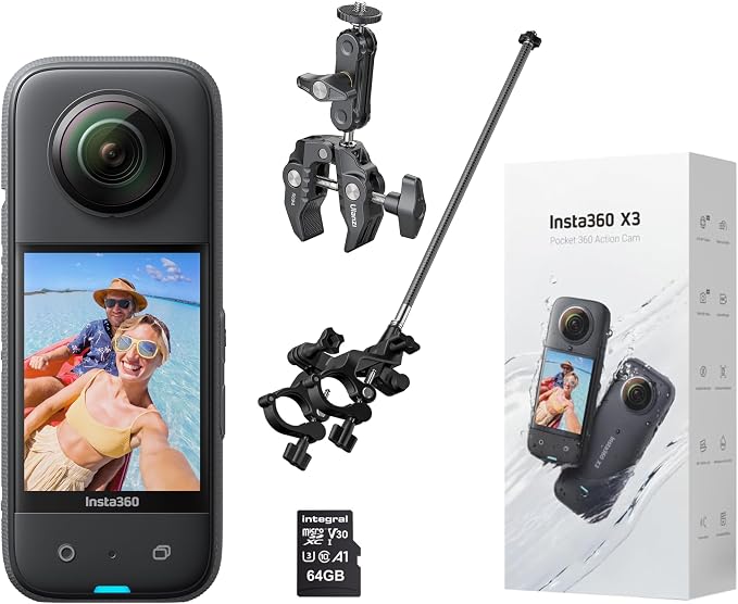 Insta360 One X3 5.7K 360° Action Camera - Jaycar