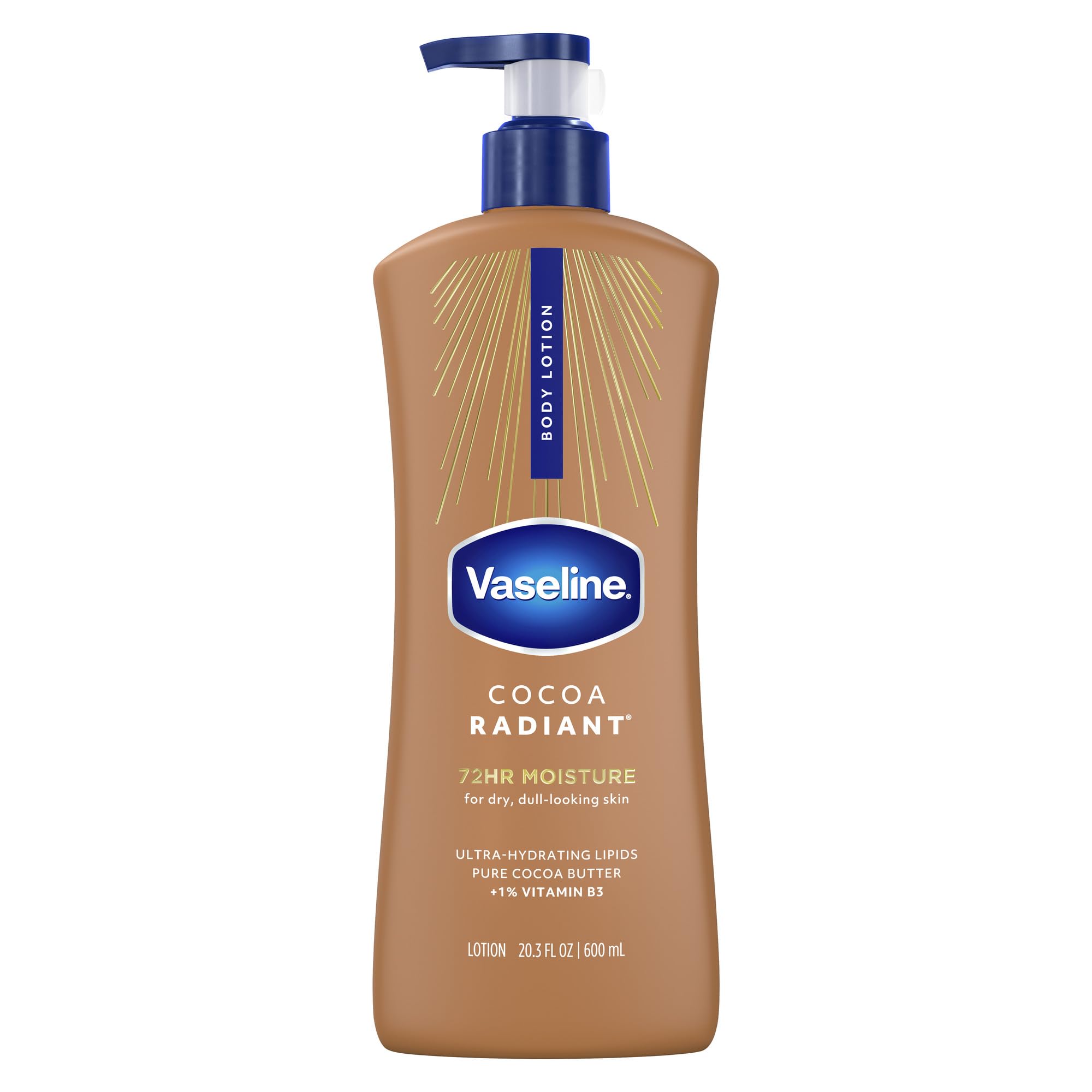 Vaseline Intensive Care Body Lotion, Cocoa Radiant, 600ml