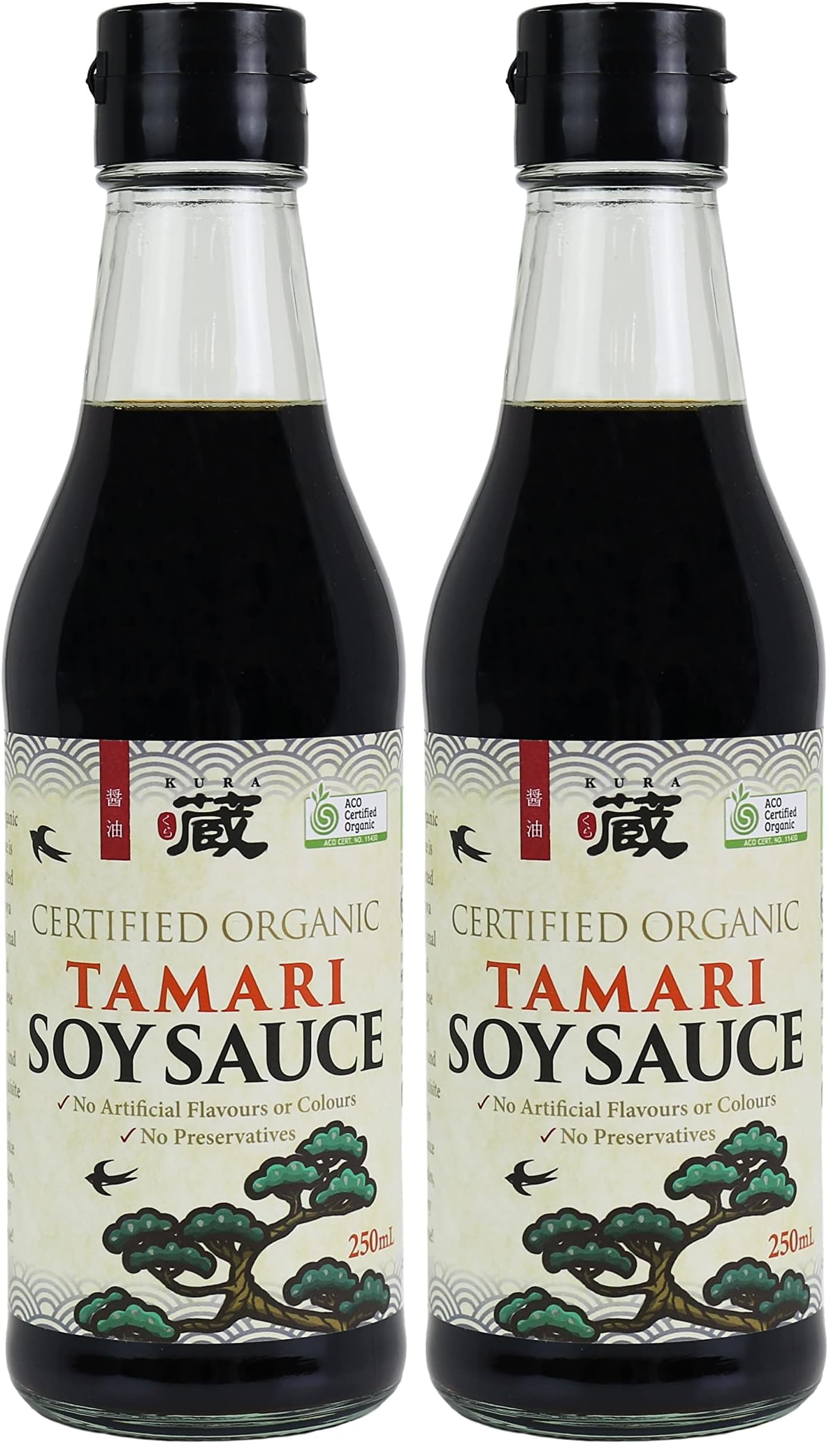 Kura Certified Organic Tamari Soy Sauce - 250ml