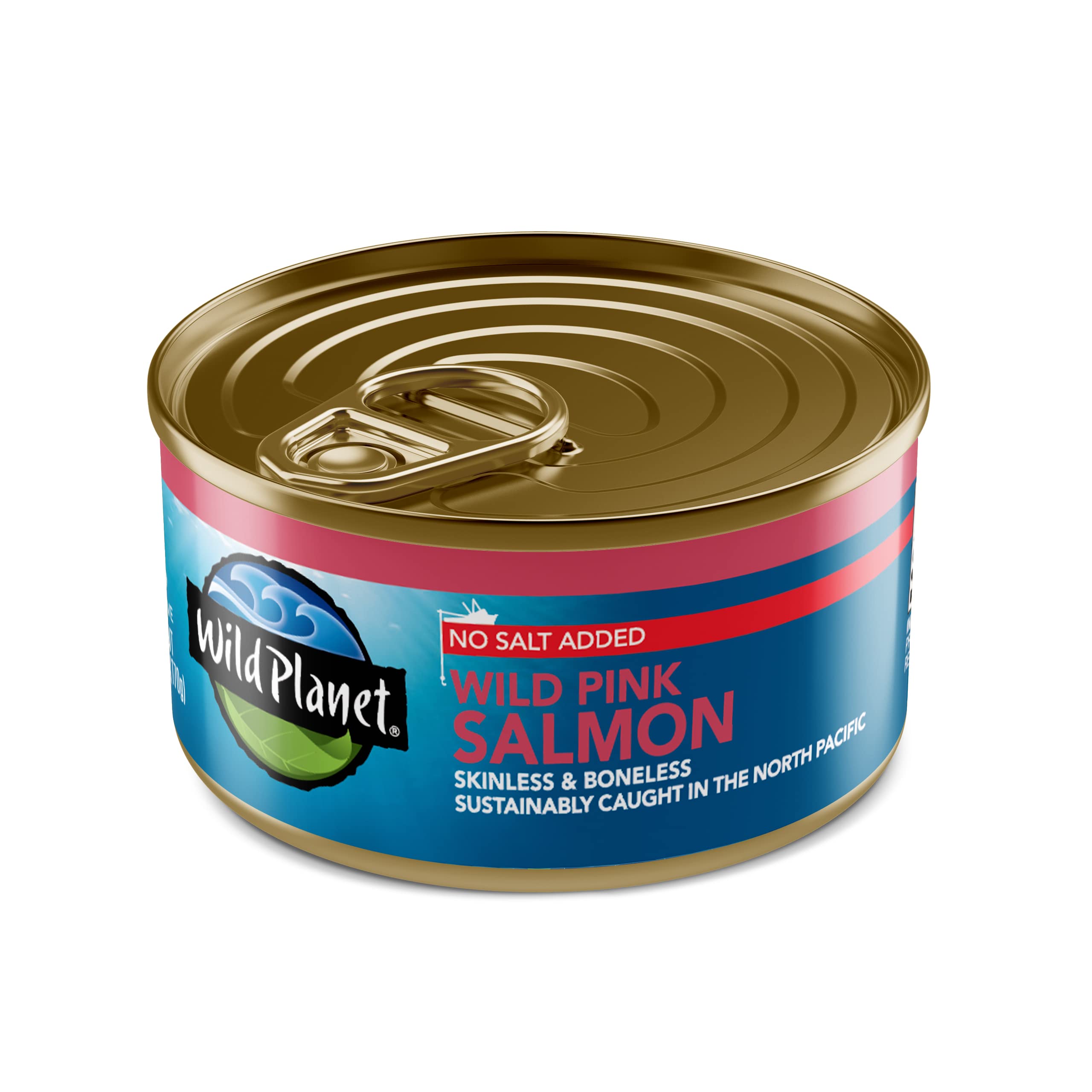 Wild Planet Wild Pink Salmon No Salt Added 6 Ounce