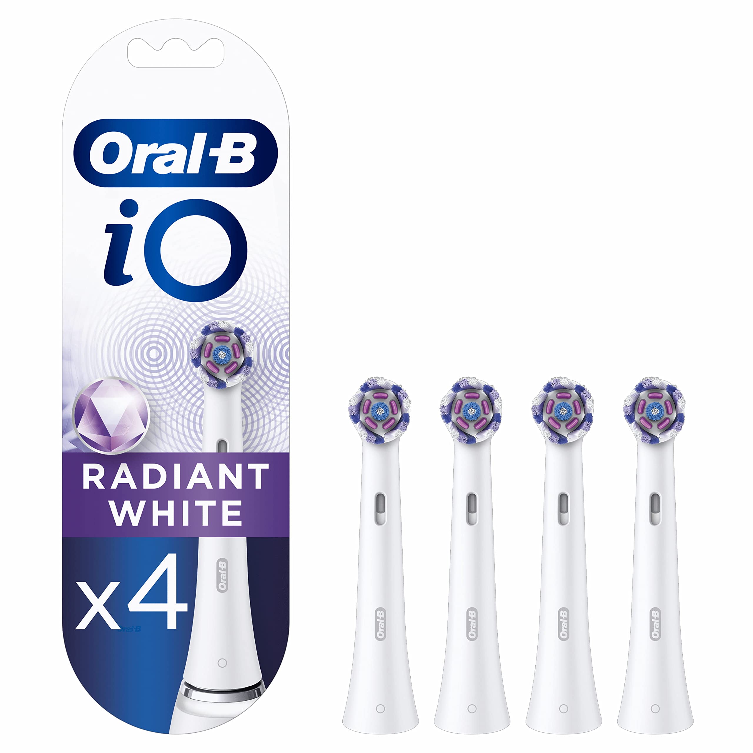 Replacement Head Oral-B IO White Black 4 Units