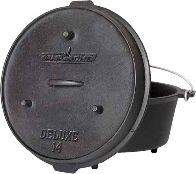 Camp Chef 14" Cast Iron Deluxe Dutch Oven- 12 Quart