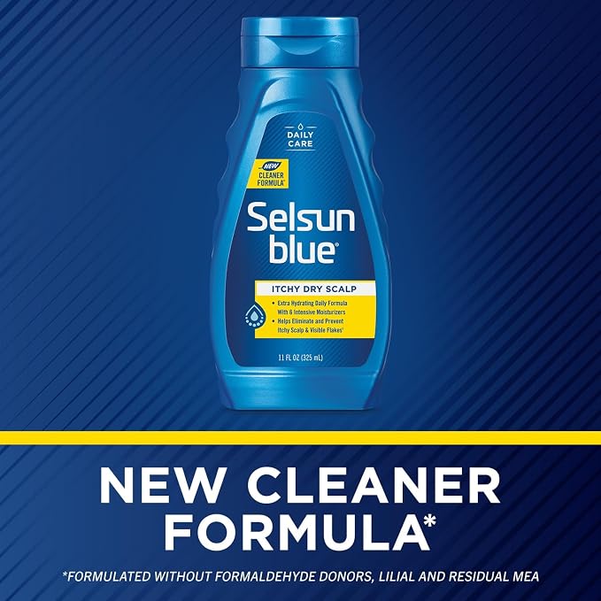 Selsun Blue Naturals Dandruff Shampoo Itchy Dry Scalp -- 11 fl oz