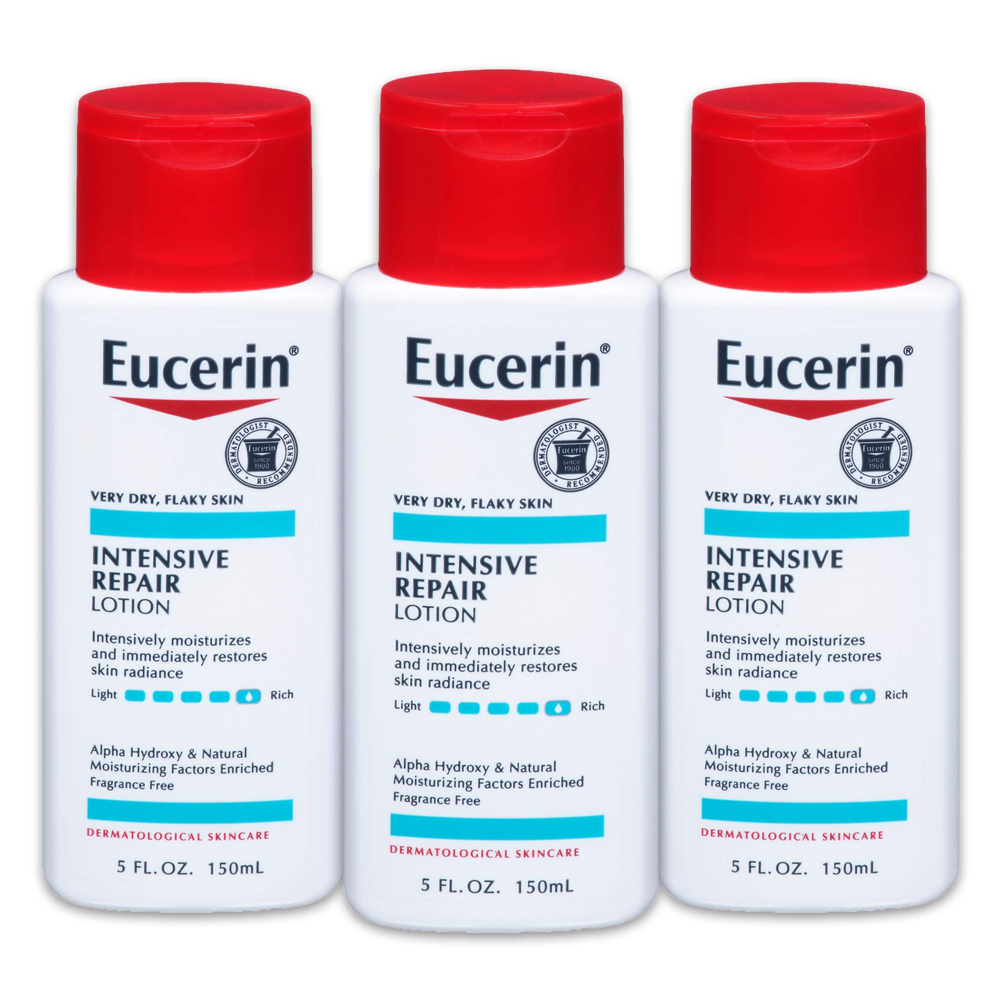 Eucerin Intensive Repair Body Lotion, Lotion for Very Dry Skin, 8.4 fl oz (Pack of 3)