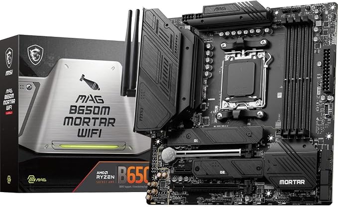 MSI Mag B650M Mortar Wifi AM5 Micro-ATX Motherboard