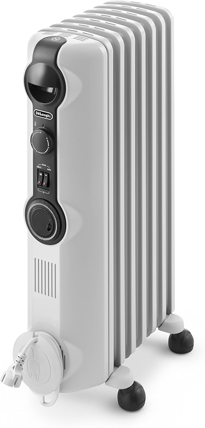 Delonghi TRRS0715T Radia S 1500W Oil Column Heater w/Timer