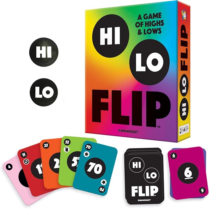 Gamewright -hi Lo Flip - Card Game